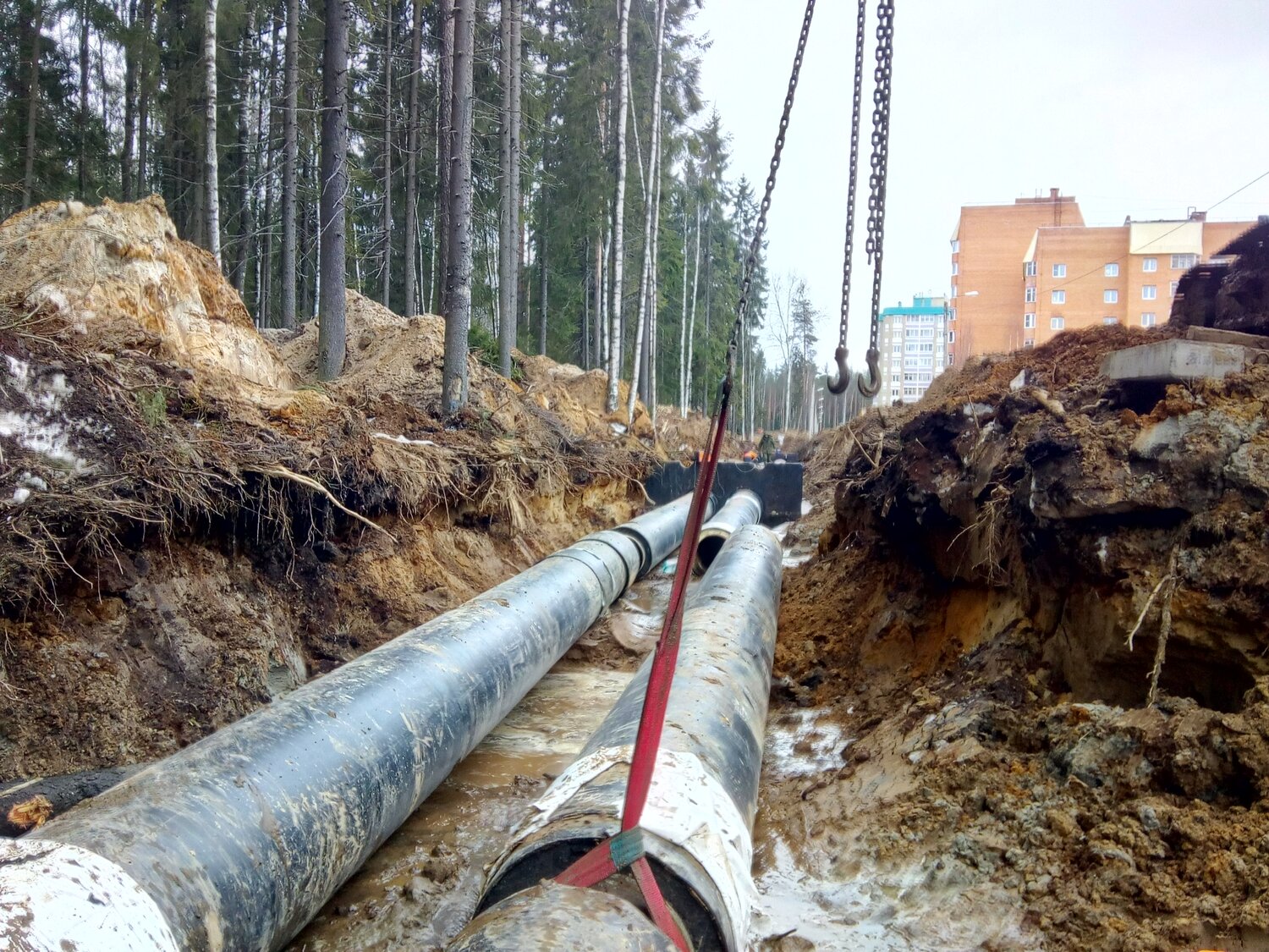 прокладка трубопровода, трубопровод, магистральный трубопровод, нефтепровод, теплосеть