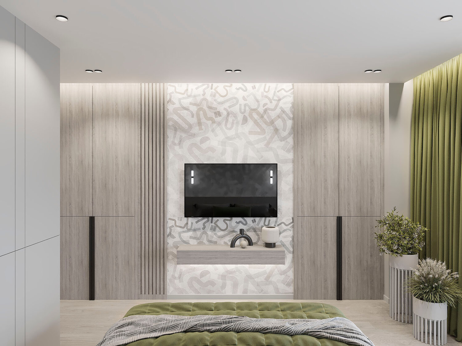 интерьер квартиры в современном стиле, дизайн интерьера, интерьер современный, интерьер спальни, дизайн интерьера квартиры