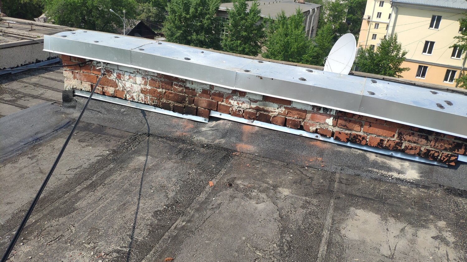 крыши, кровли, парапет кровли, ремонт кровли, ремонт крыши