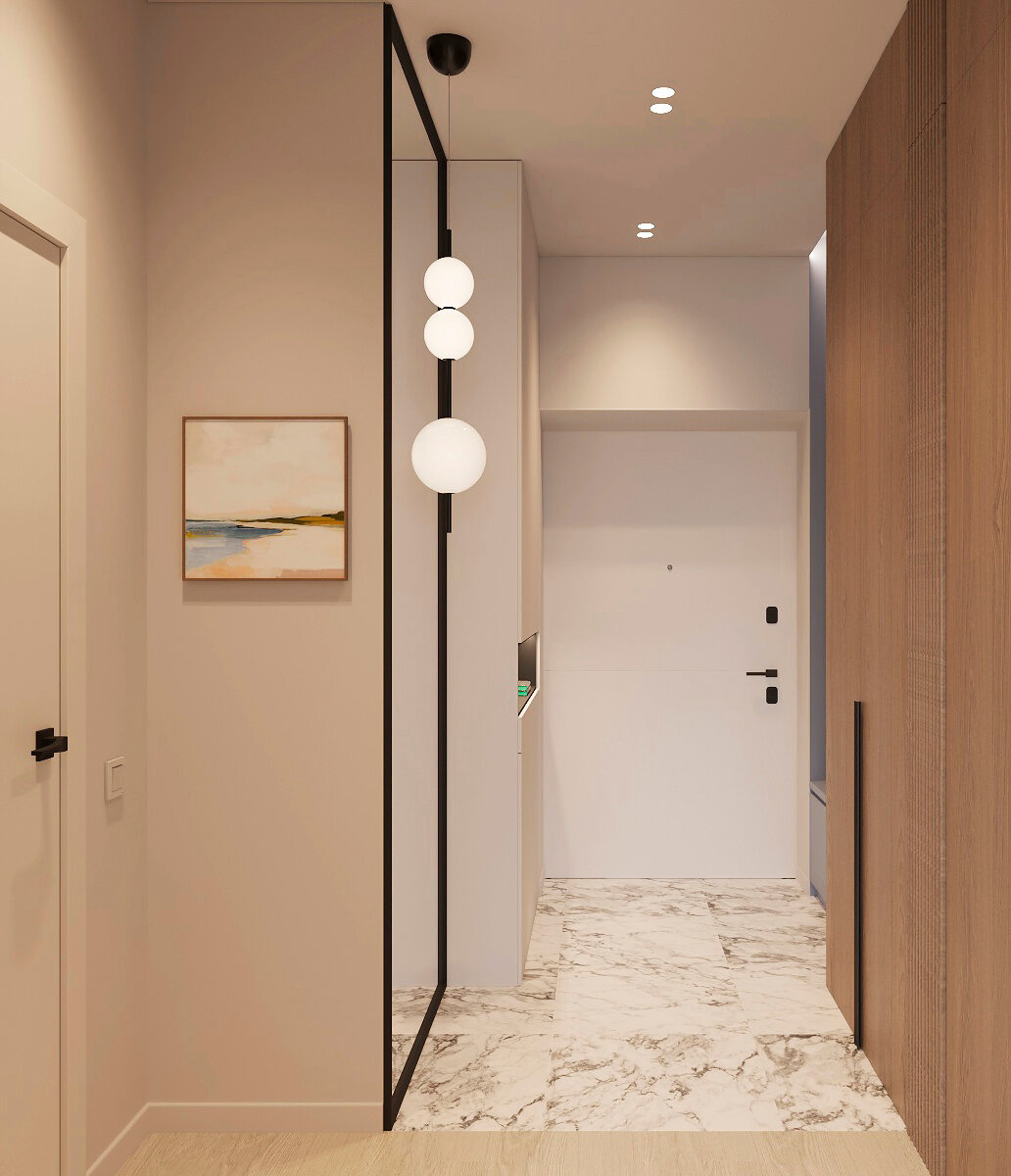 дизайн узкой прихожей, дизайн коридора минимализм, прихожая дизайн, дизайн коридора, интерьер прихожей в современном стиле