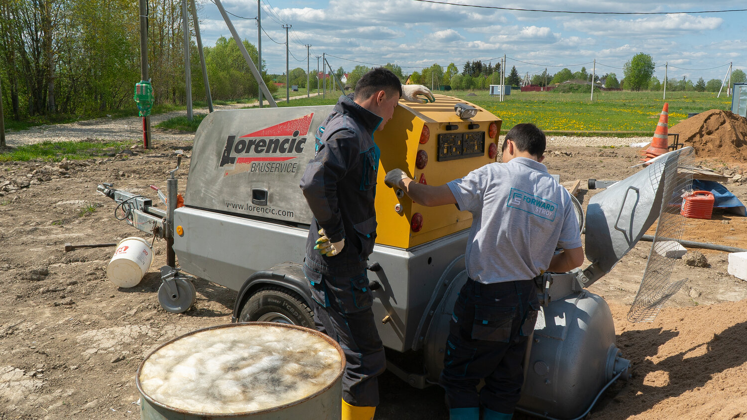 пневмонагнетатель бринкман 450,bms worker, пневмонагнетатель путцмайстер 710, пневмонагнетатель, механизированная полусухая стяжка пола, пневмонагнетатель putzmeister m740