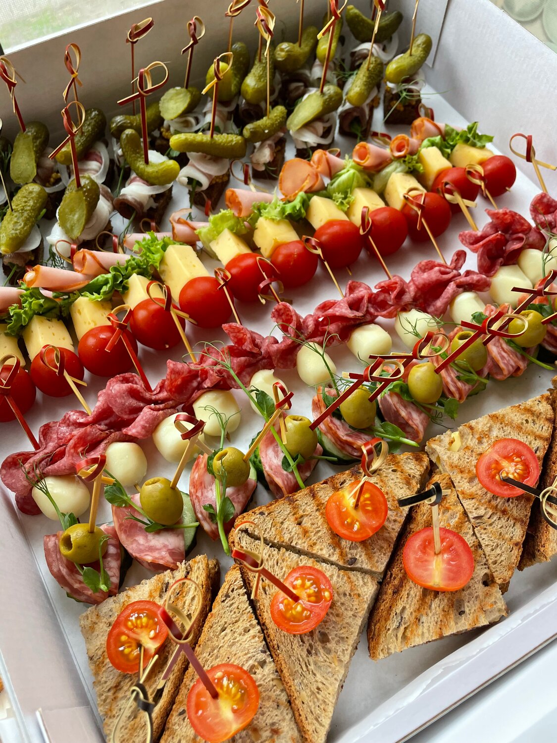 закуска на фуршет, закуска, вкусная закуска, фуршет, канапе