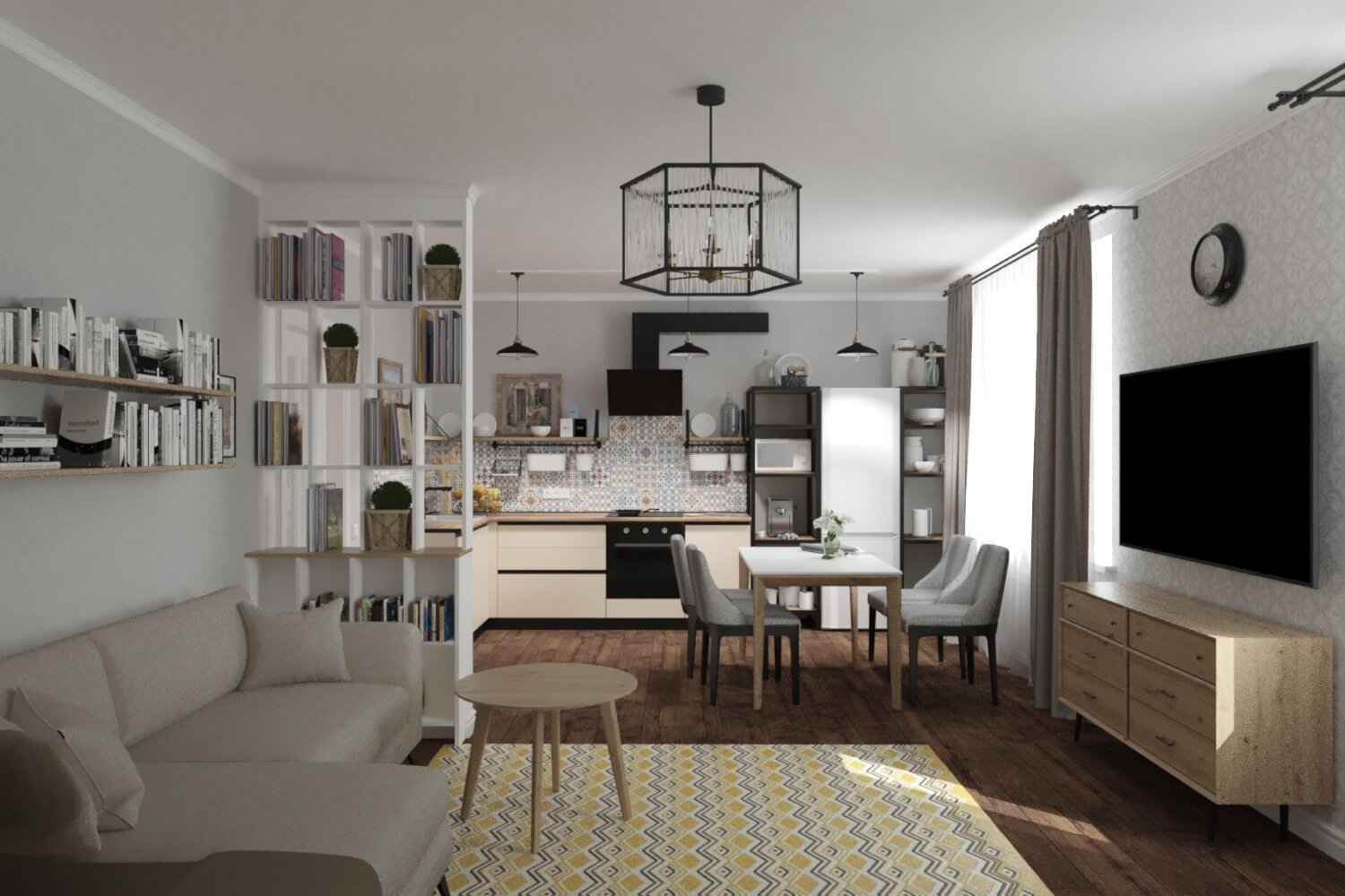 кухня гостиная в скандинавском стиле, кухня гостиная икеа, сканди кухня гостиная икеа, скандинавский стиль в интерьере кухни гостиной, скандинавский стиль кухня гостиная совмещенная