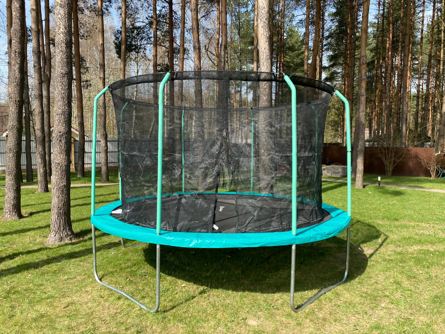 батут hasttings classic green 3.66 м, батут hasttings classic green, батут hasttings classic green 10 ft, батут с сеткой, батут для дачи