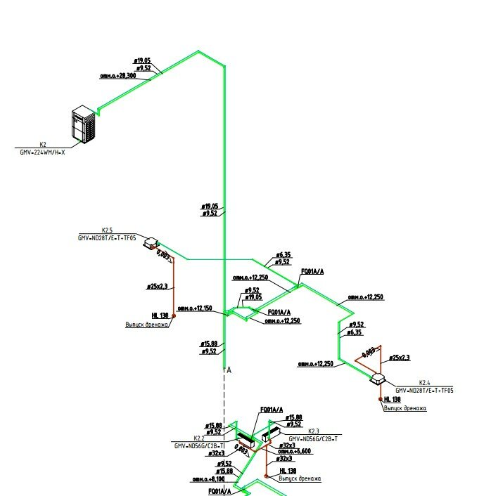 аксонометрическая схема водопровода, аксонометрия кондиционирования, аксонометрическая схема системы вентиляции ве1, схема водопровода, схема системы вентиляции