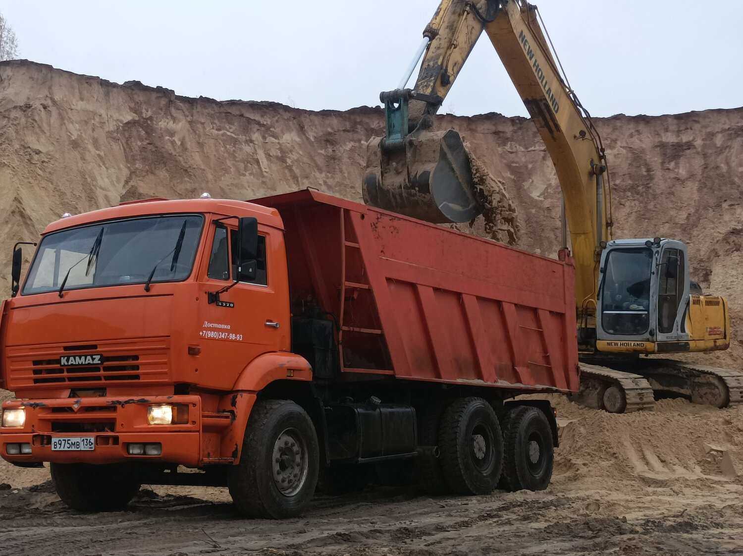 камаз маз, самосвал, большой самосвал, камаз 6520 2003, камаз