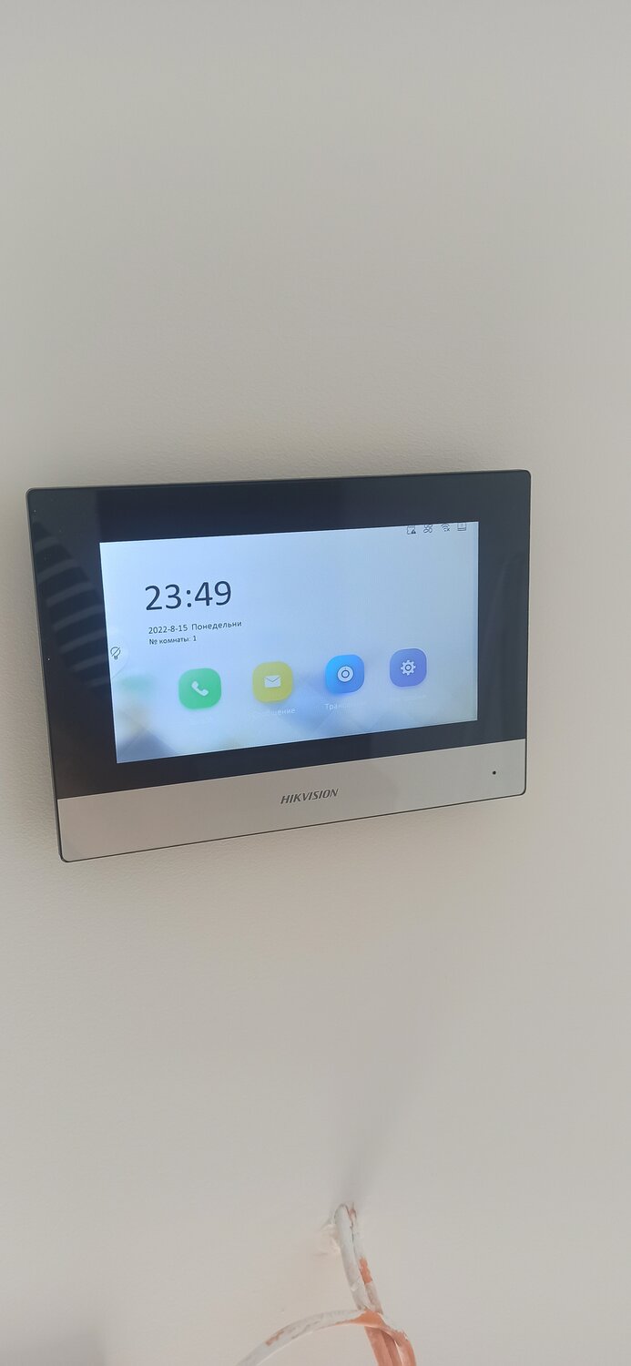 ds-kh6320-wte1, домофон ds-kh6320-wte1, домофон hikvision ds-kis603-p, телевизор, hikvision ds-kh6320-wte1