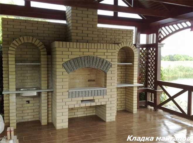 печь барбекю из кирпича, русская печь с мангалом, комплекс барбекю, барбекю мангал из кирпича, барбекю из кирпича