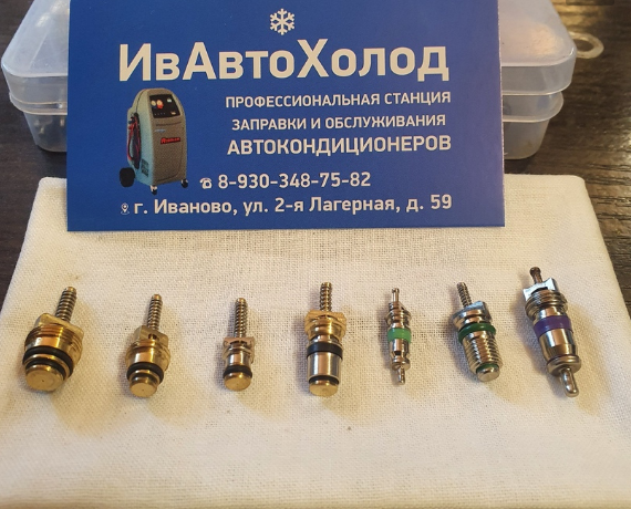 золотники для автокондиционеров, набор ниппелей для автокондиционеров r134a, cargo 250529 ниппель (золотник), авто кондиционер, золотник кондиционера r134 (25005)