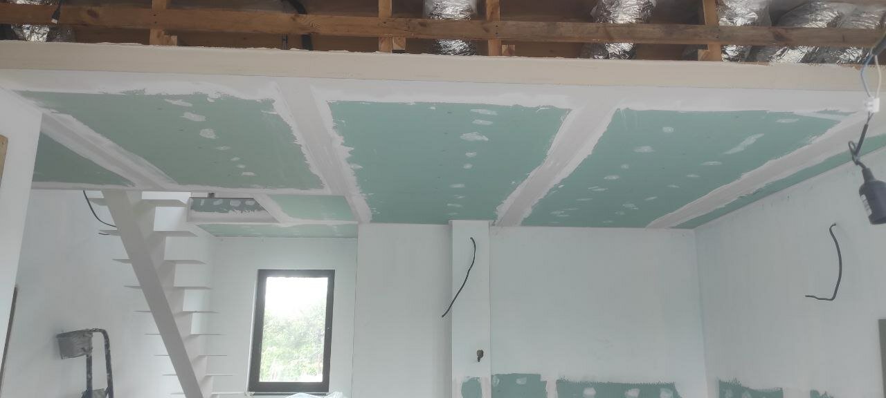 гипсокартон потолок из гипсокартона, гипсокартона, гипсокартон на потолок, двухуровневый потолок из гипсокартона с подсветкой своими руками, потолок