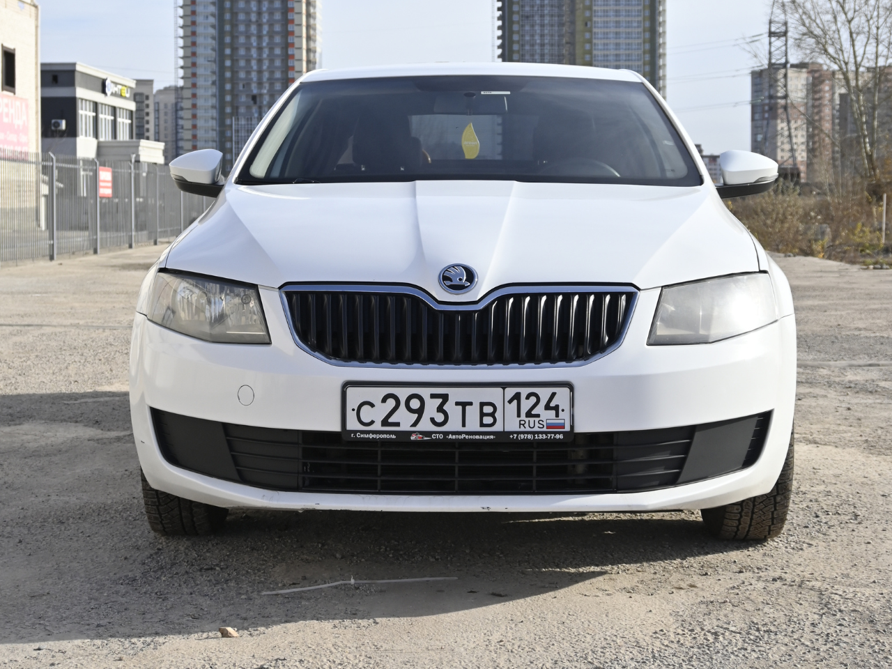 škoda octavia, белая шкода, škoda auto, skoda octavia 2015, Skoda Octavia III