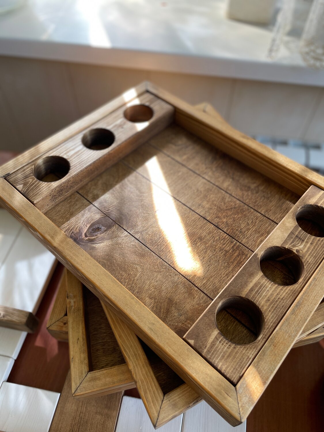 dilemma головоломка гольф, поднос деревянный, настольная деревянная игра pucket, деревянная подставка, шотница из дерева