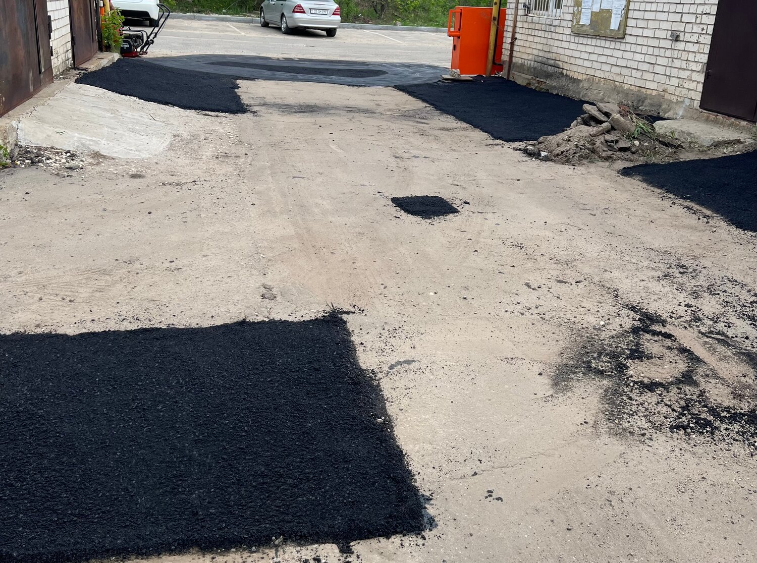 асфальтирование, асфальт, асфальтовая дорога, укладка асфальта, старый асфальт