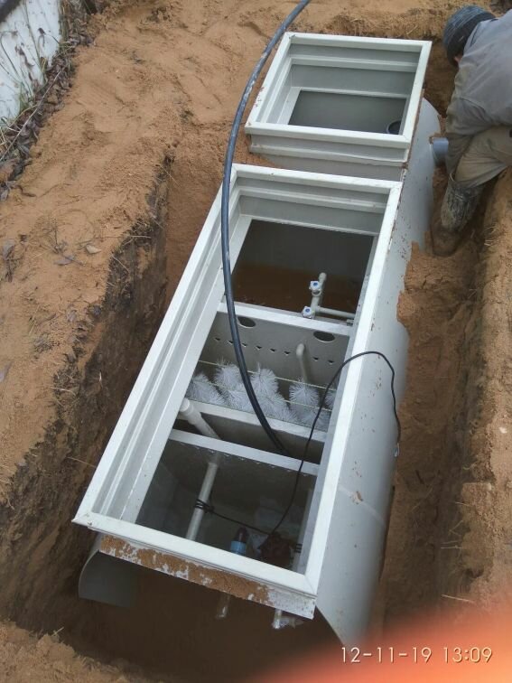 монтаж септика, септик тверь-0,75 пн, установка септика, септик, септик для частного