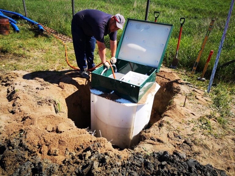 монтаж септика, установка септика топас, обслуживание септика, септик автономный, септик для частного