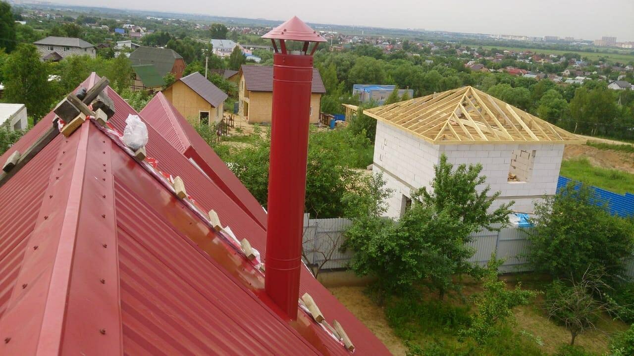 Монтаж дымохода
