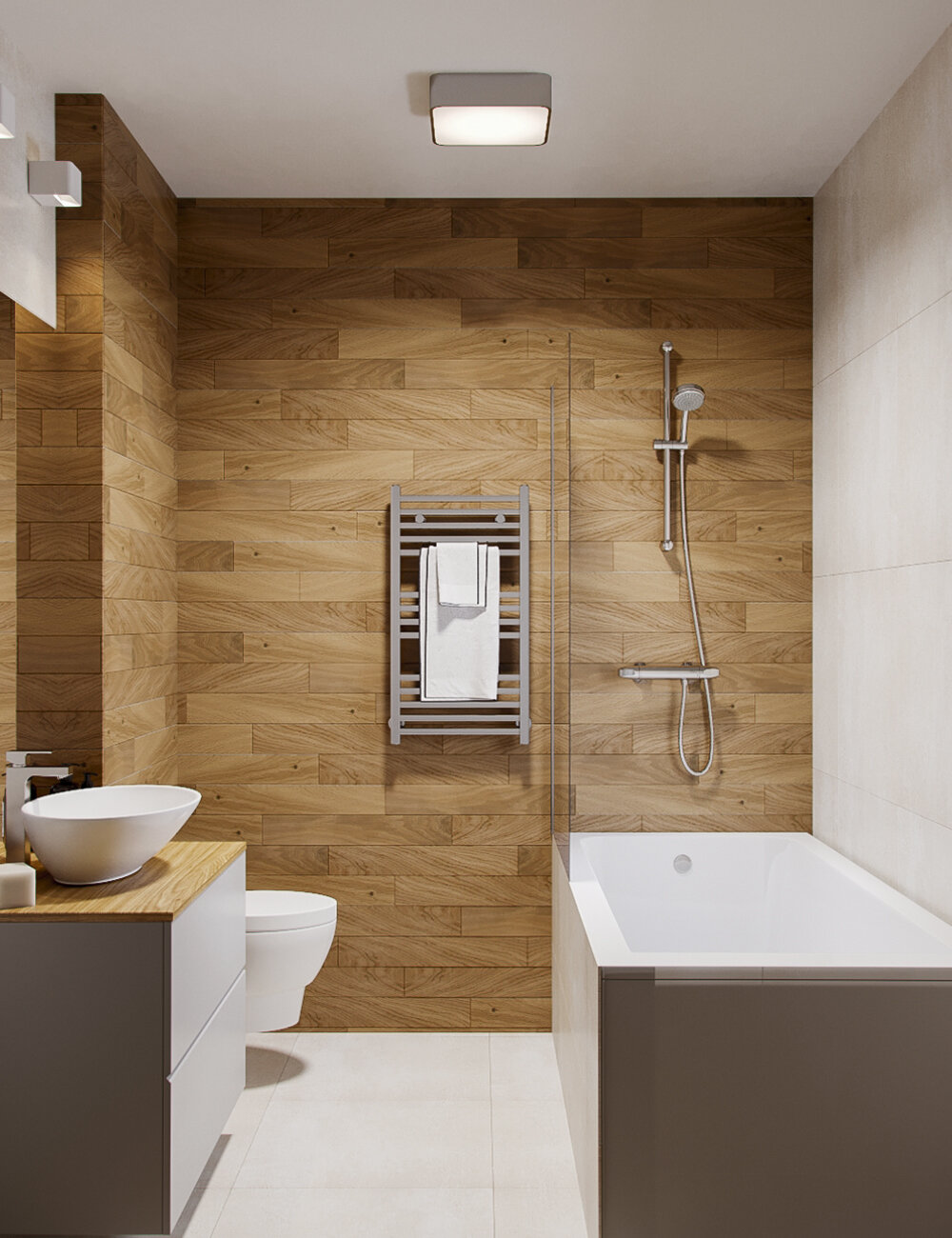 дизайн ванной под дерево, дизайн интерьера ванной, интерьер дизайн, дизайн ванной комнаты, дизайн небольшой ванной