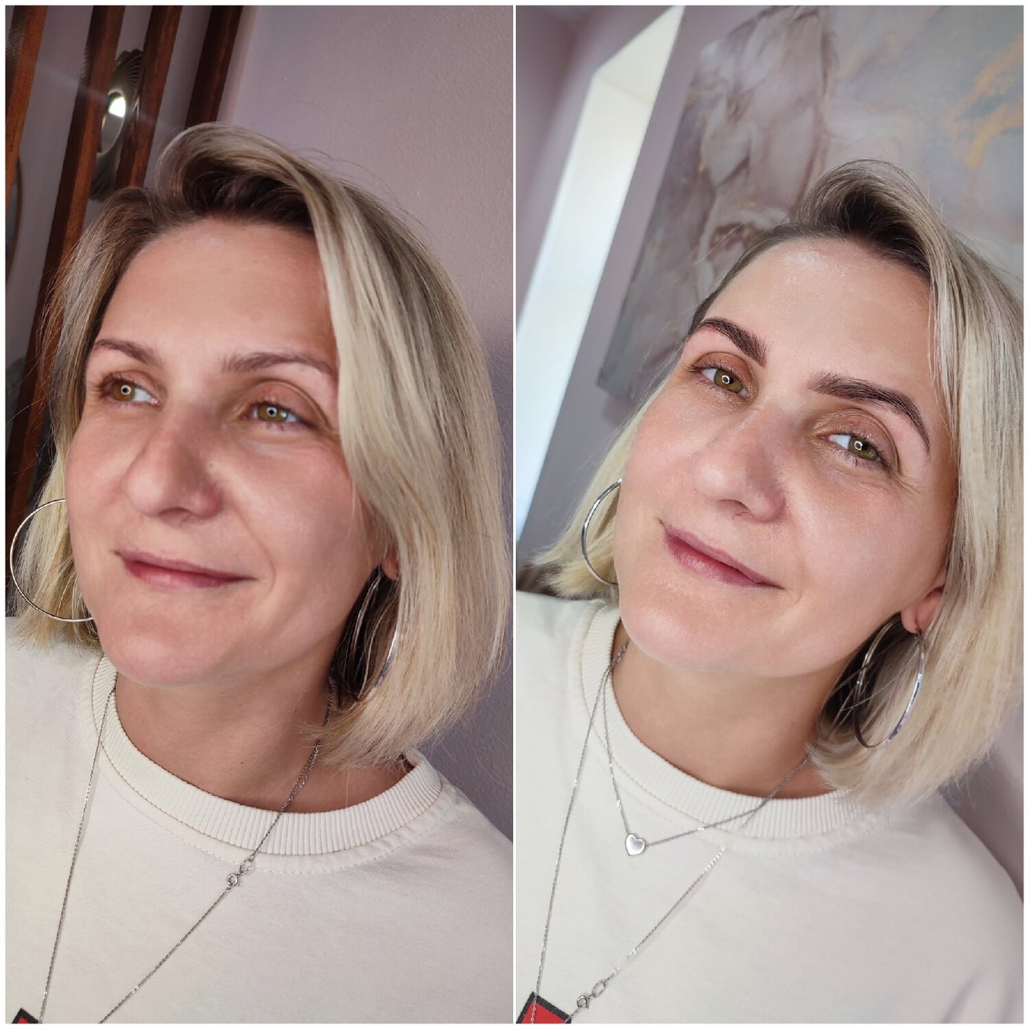 девушка, макияж бровей, брови окрашивание, макияж, женщина