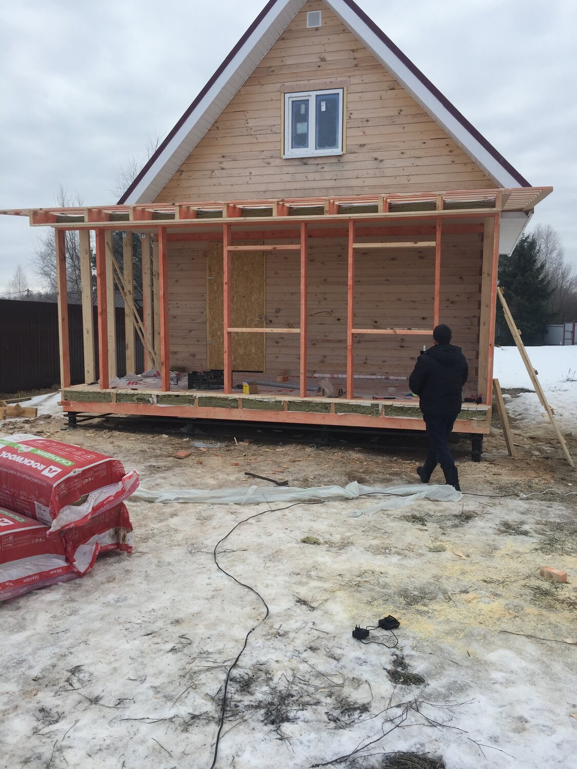 Строительство пристройки к дому