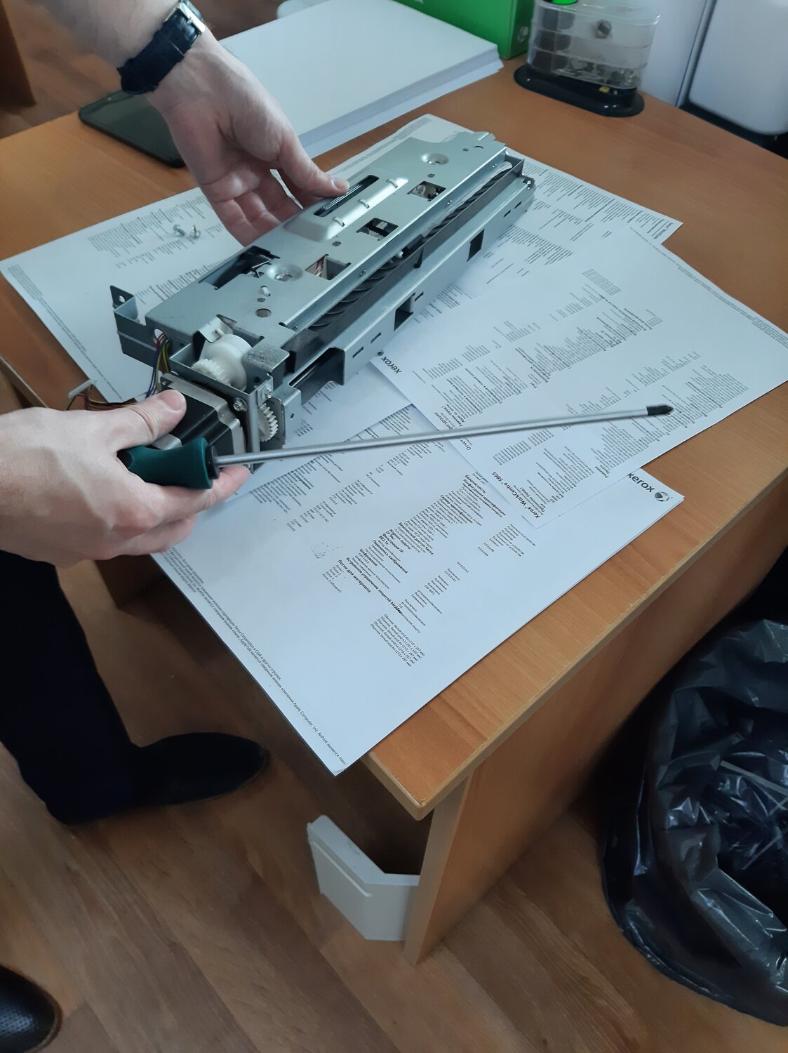 самодельный текстильный принтер, принтер в 210 ксерокс в 210, техника, страница с текстом, принтер