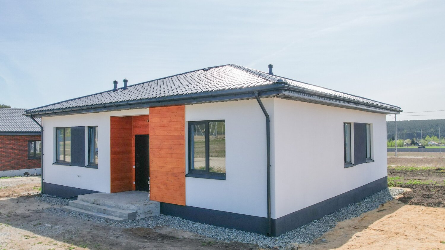 дом, загородный дом, одноэтажный дом, готовые дома, дом новый