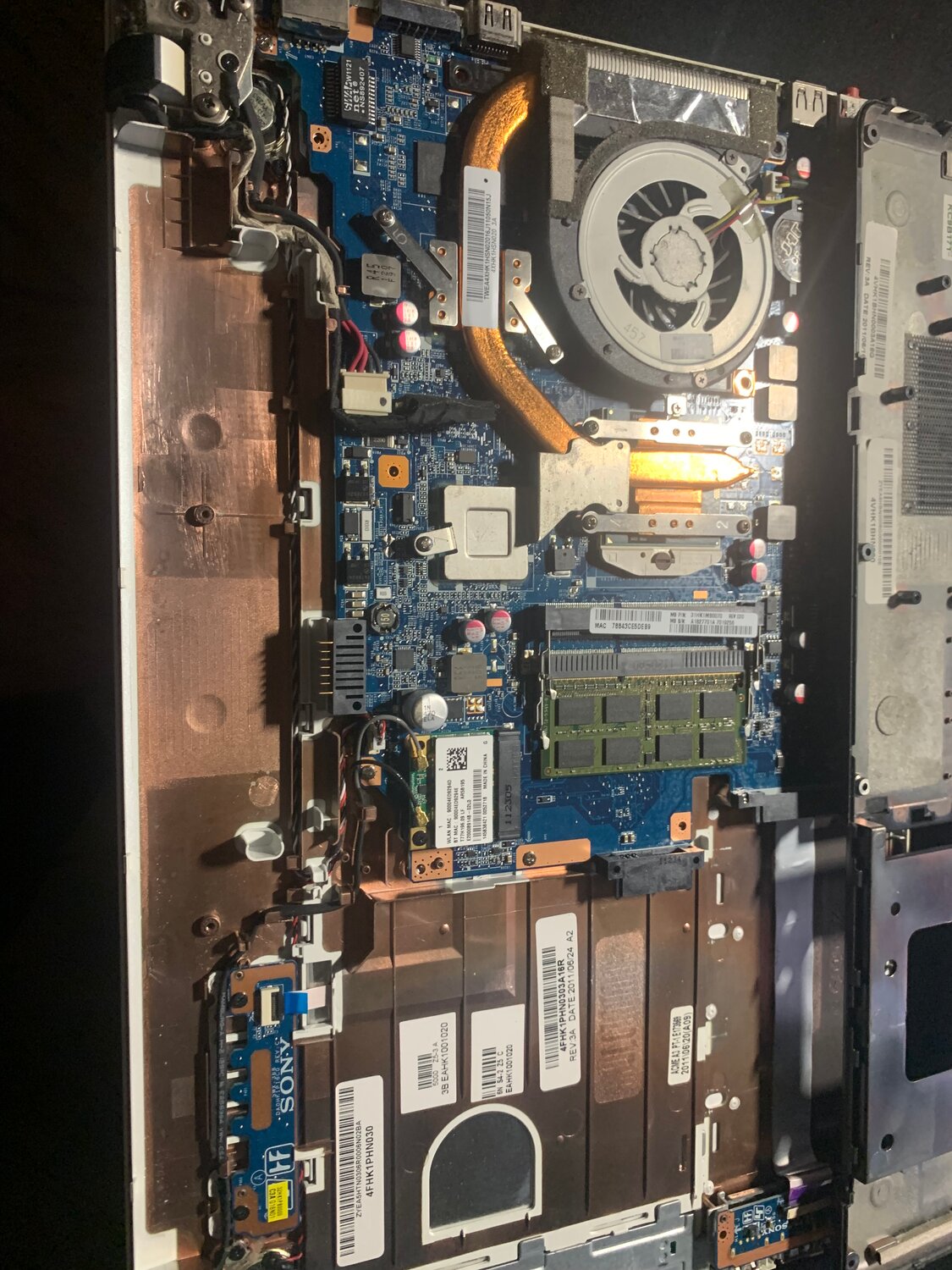 материнская плата ноутбука, ноутбук samsung 300e5a видеокарта, плата ноутбука, электроника, охлаждение ноутбука