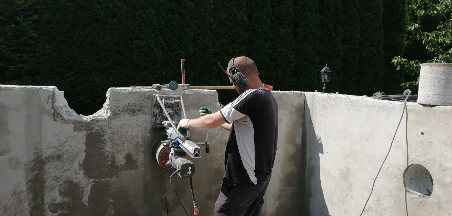 штукатурка стен, машинная штукатурка, штукатурка, штукатурка фасада, гидроизоляция стены