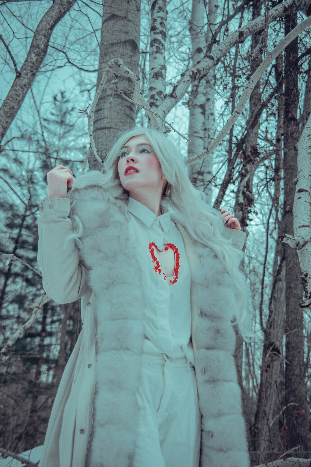 девушка, снежная королева, белая королева алиса, елена завидова яга, фотосессия анастасии