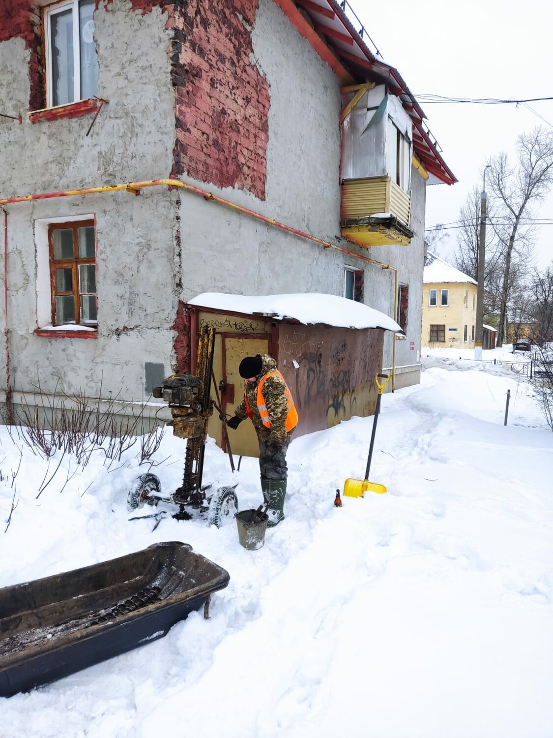 здание, во двор, коммунальная служба, жилой дом, капремонт мкд
