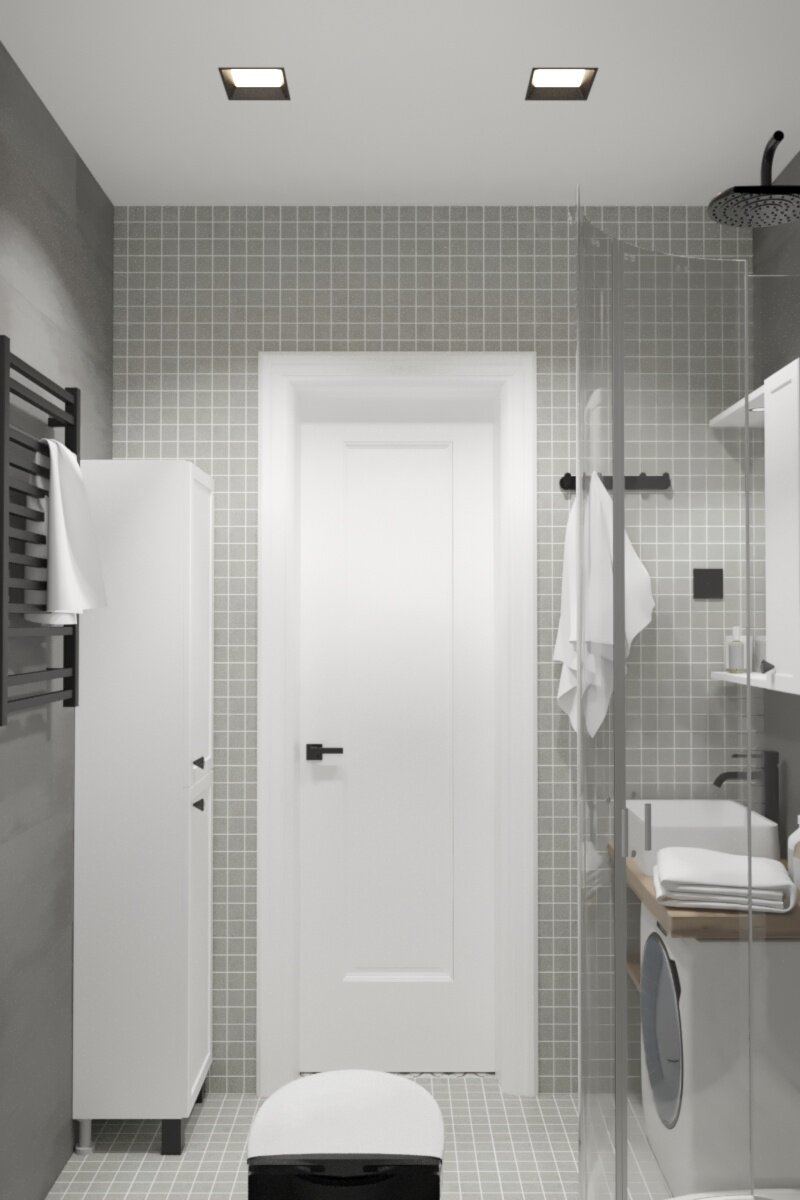 санузел в скандинавском стиле, санузел в квартире студии, санузел в квартире, ванная комната скандинавский стиль 4м2, дизайн ванной в скандинавском стиле