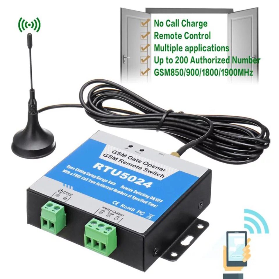 gsm gate opener rtu5024, rtu5024 gsm, gsm контроллер управления электрозамком, gsm модуль rtu5024, g202 3g gsm ворот реле беспроводной пульт