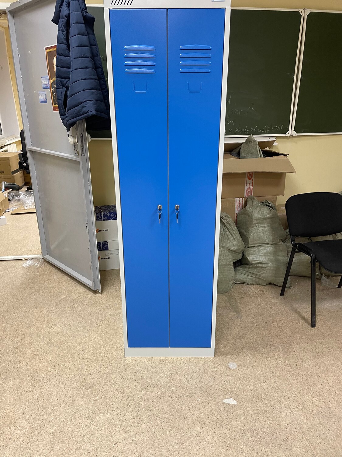 металлический шкаф для одежды шрэк-22-530, шкаф для одежды металлический шрэк-22-530 синий 2 отделения, шкаф для одежды шрэк-22-530, шкаф металлический шрэк-21-530, шкаф металлический 2 секции 530*500*1850 шрэк 22-530