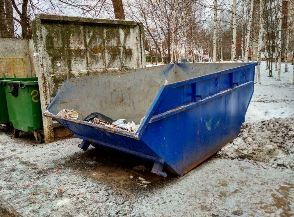 контейнер 8 м3, вывоз мусора бункером, контейнер для строительного мусора, вывоз мусора, мусорный контейнер