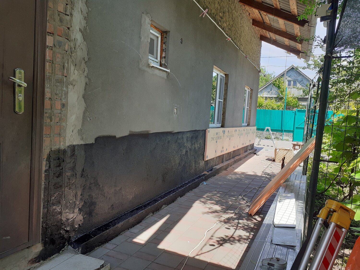 россия, краснодарский край, апшеронск, пролетарская улица, 17а, улица, дом, гидроизоляция ступеней крыльца, времянка