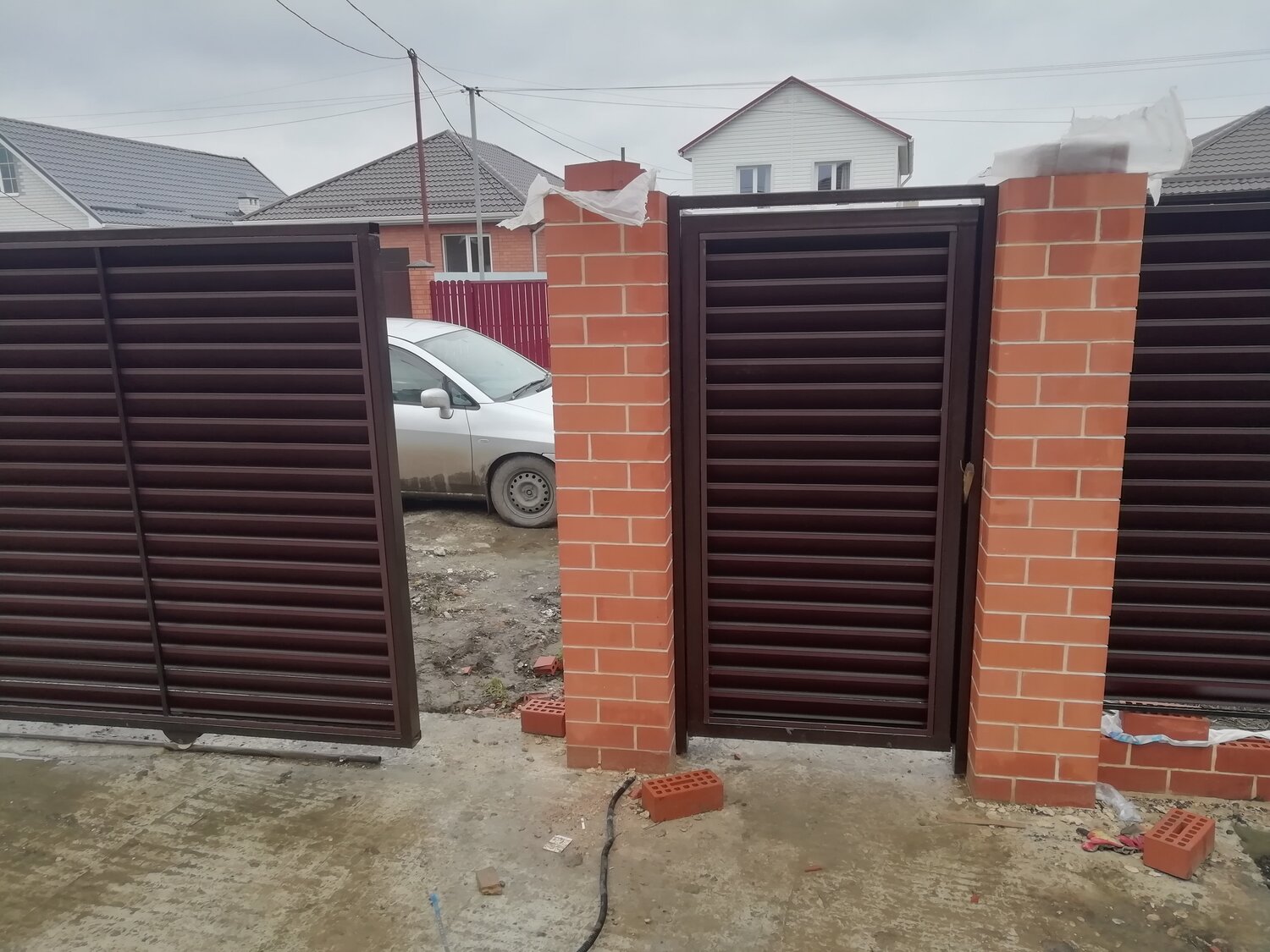 ворота откатные, ворота откатные с профлистом с20, автоматические откатные ворота, забор жалюзи калитка, откатные ворота стильстрой