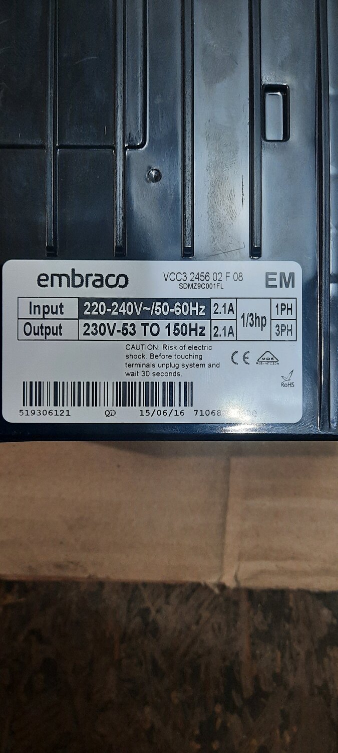 инвертор embraco vcc3, embraco vcc3 2456 схема, модуль инвертора embraco, embraco 2456, инвертор компрессора embraco input 220-240v/50-60hz