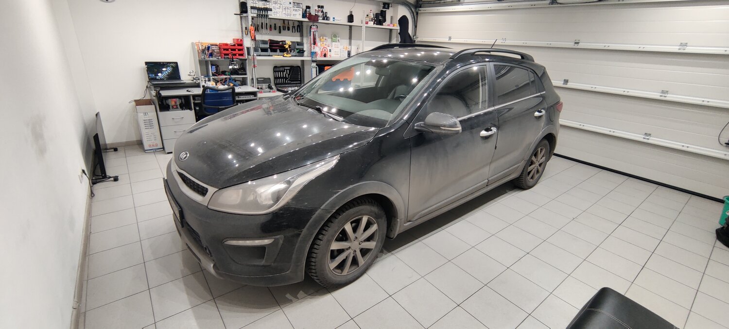 kia rio, серая киа рио, киа рио х-лайн 2021 чёрный грязь, киа рио стерлитамак, рио х лайн