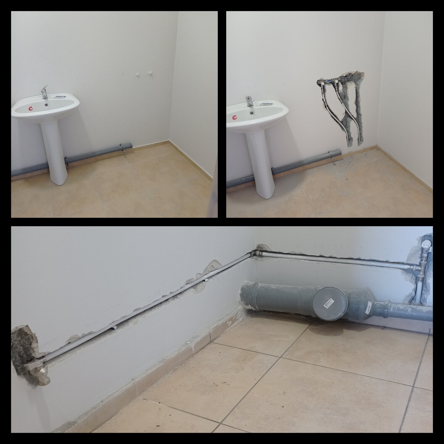 раковина от застройщика, раковина с пьедесталом, раковина с пьедесталом в хрущевке, раковина пик от застройщика, раковина