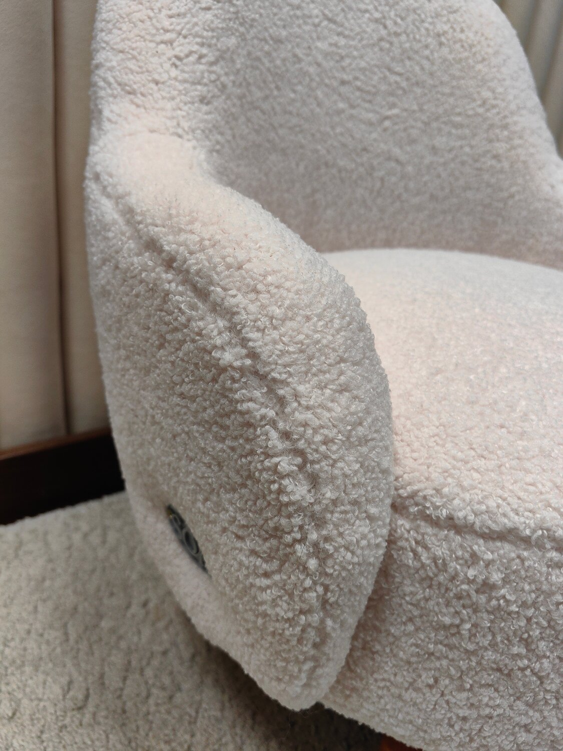 кресло, кресло букле белое, кресло boucle armchair, кресло букле, кресло шелли