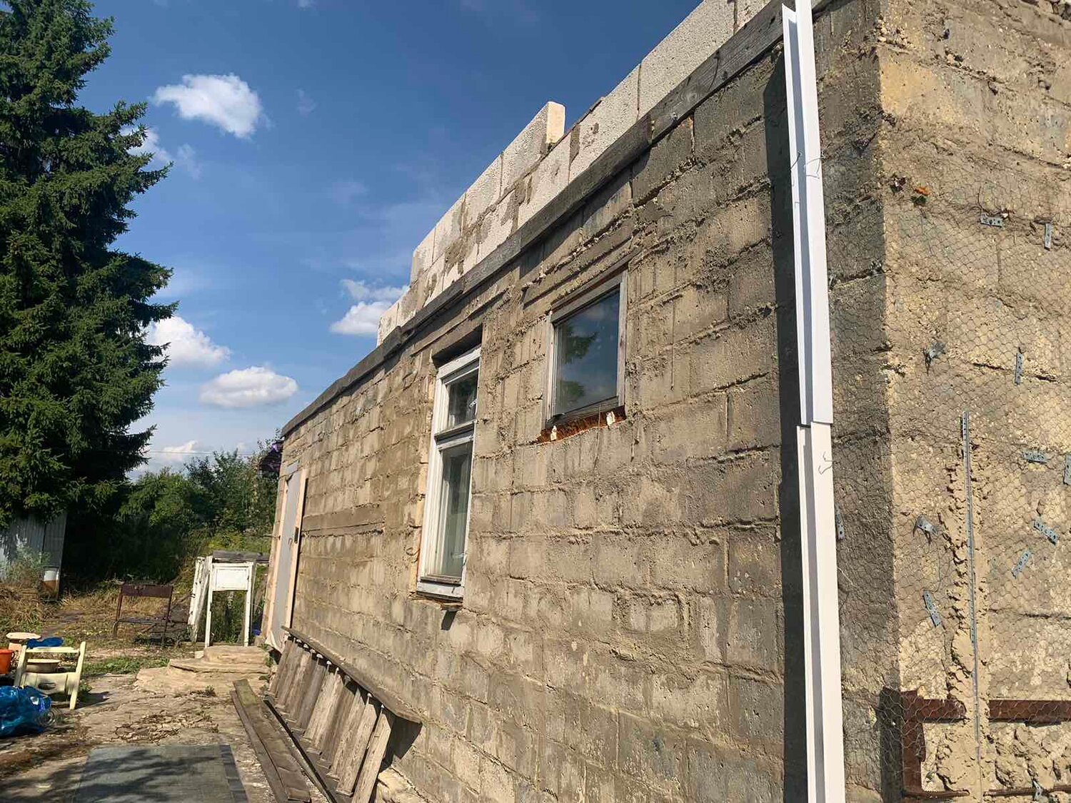 арболитовые блоки, отделка фасада шлакоблочного дома, дома из арболитовых блоков, дом из арболита, одноэтажный дом из арболита