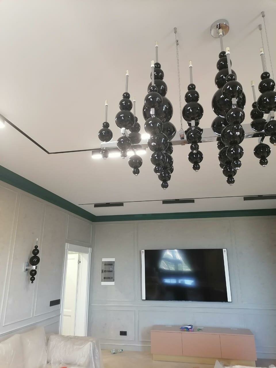 люстра ilfari tears from moon, подвесной светильник, потолочный подвесной светильник, люстра подвесная, черная люстра