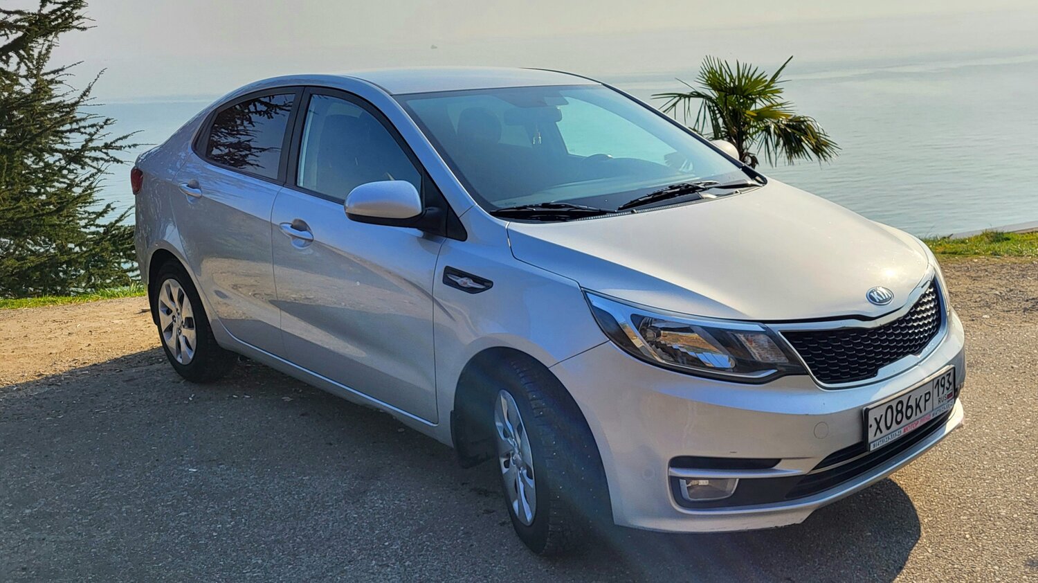 киа рио серебристая, киа рио рестайлинг, kia rio седан, kia rio 2015, Kia Rio III Рестайлинг