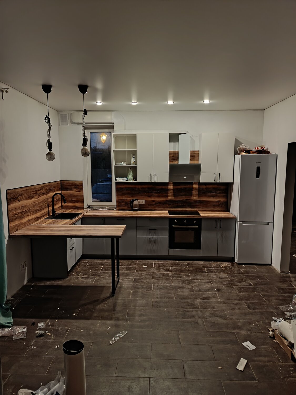 кухни с барной стойкой, кухни в стиле лофт, кухни на заказ, кухня лофт хофф в интерьере, кухни лофт угловые