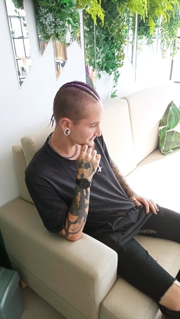 девушка, человек, женщина, abigail dupree headshave, skinnyfromthe9 прически