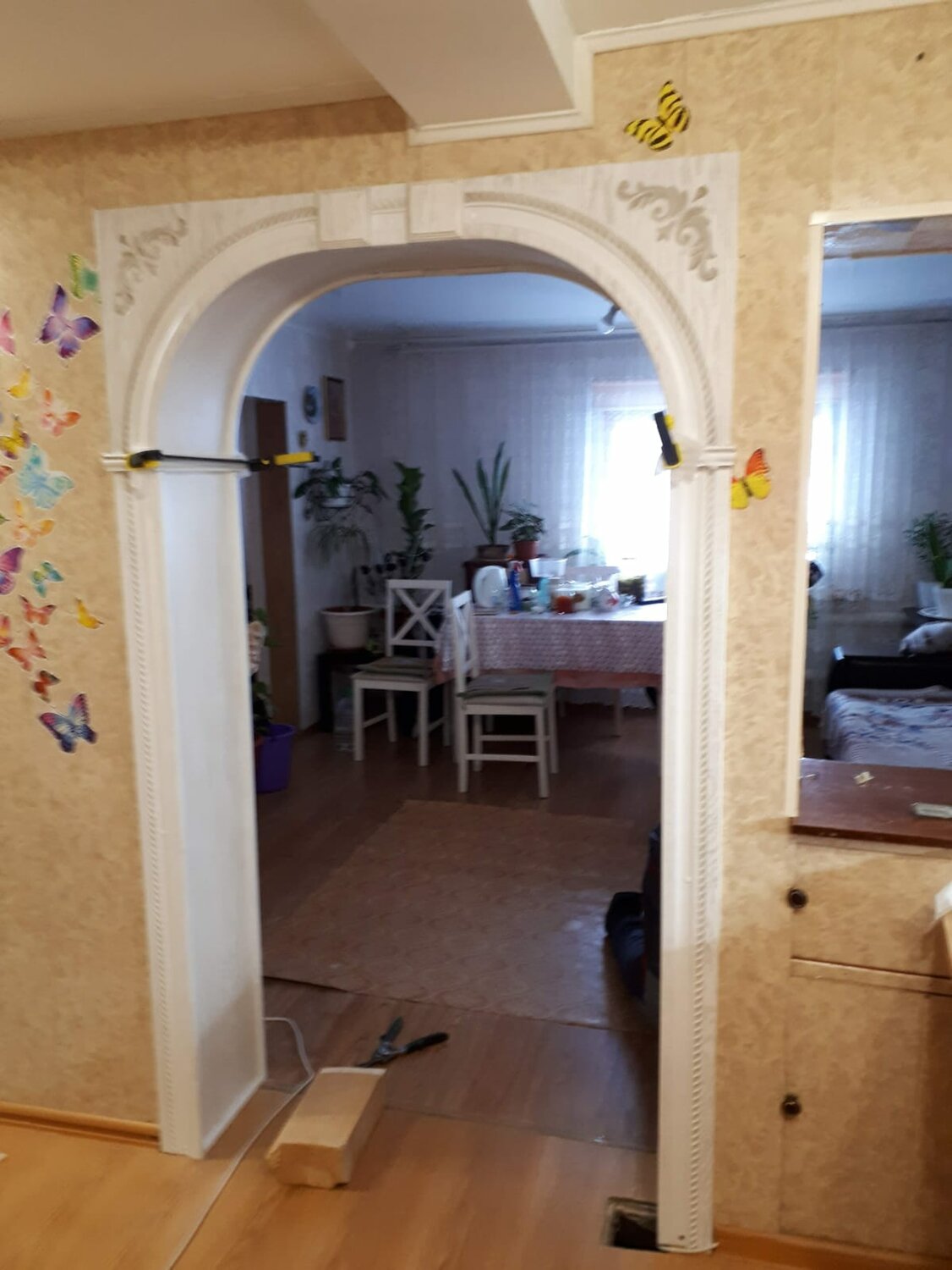 квартиры, интерьер, комната квартира, хороший дом, арка в квартире