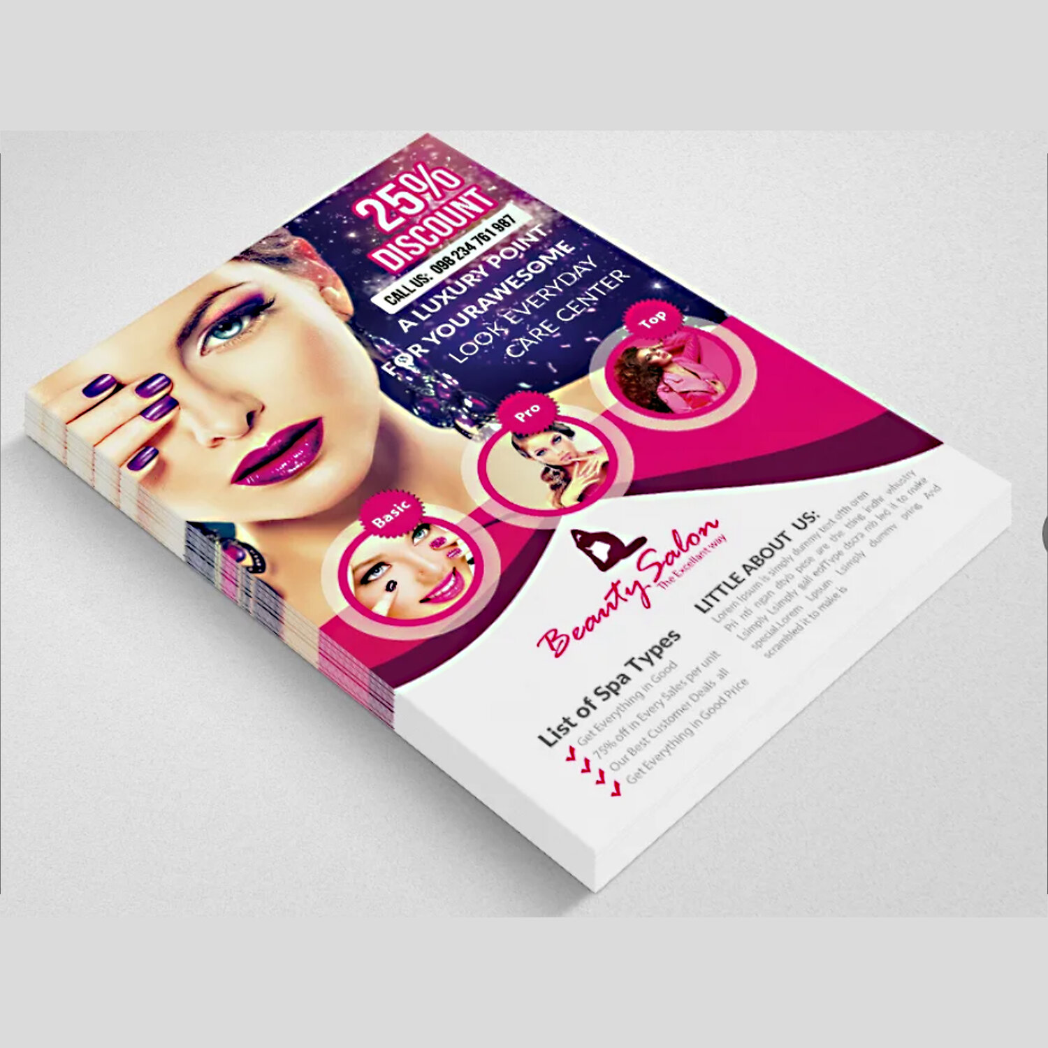 флаеры для салона красоты, флаер салона красоты, листовка для салона красоты, листовка салона, флаер дизайн