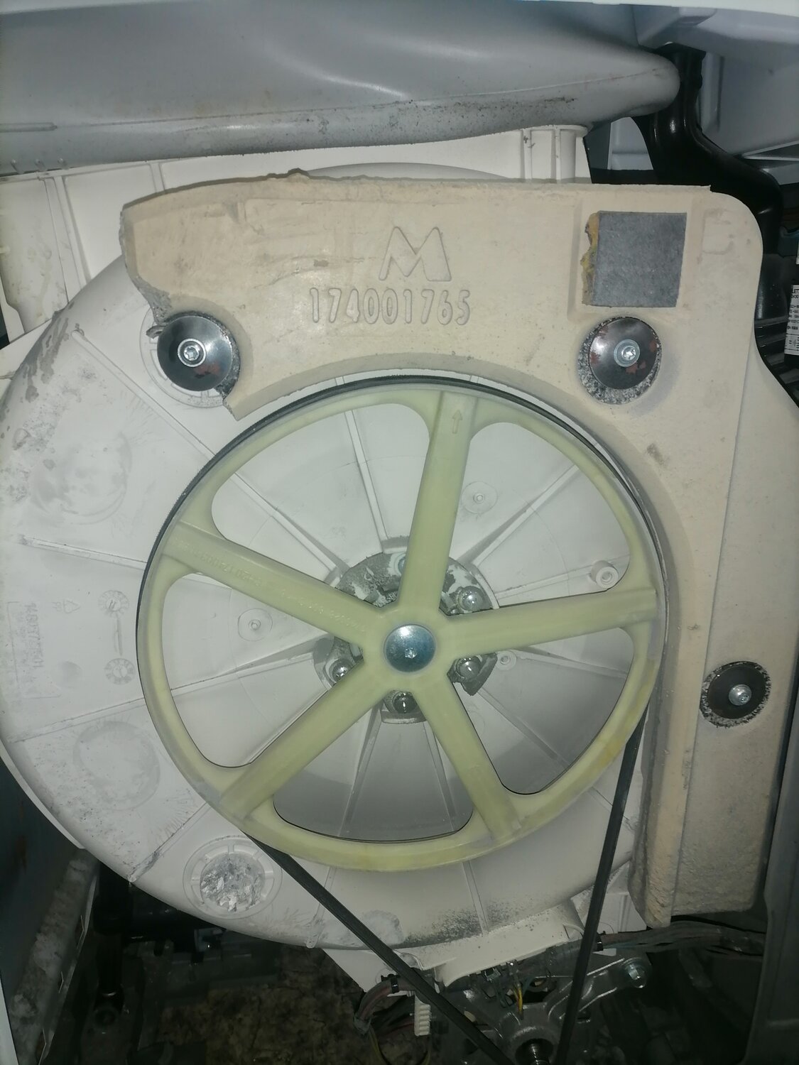 Замена шкива барабана стиральной машины