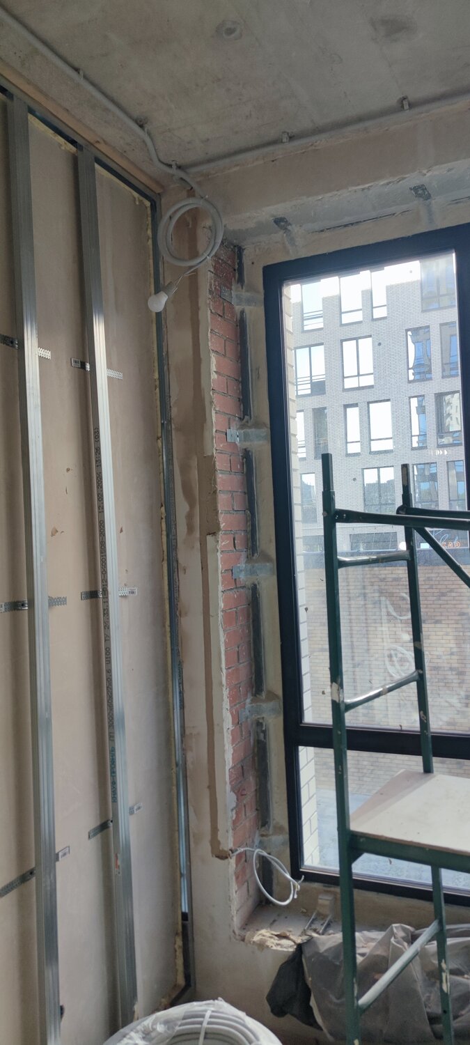 монтаж перегородки из гипсокартона, перегородка из гипсокартона, монтаж перегородок, каркас для гипсокартона, гипсокартонная перегородка