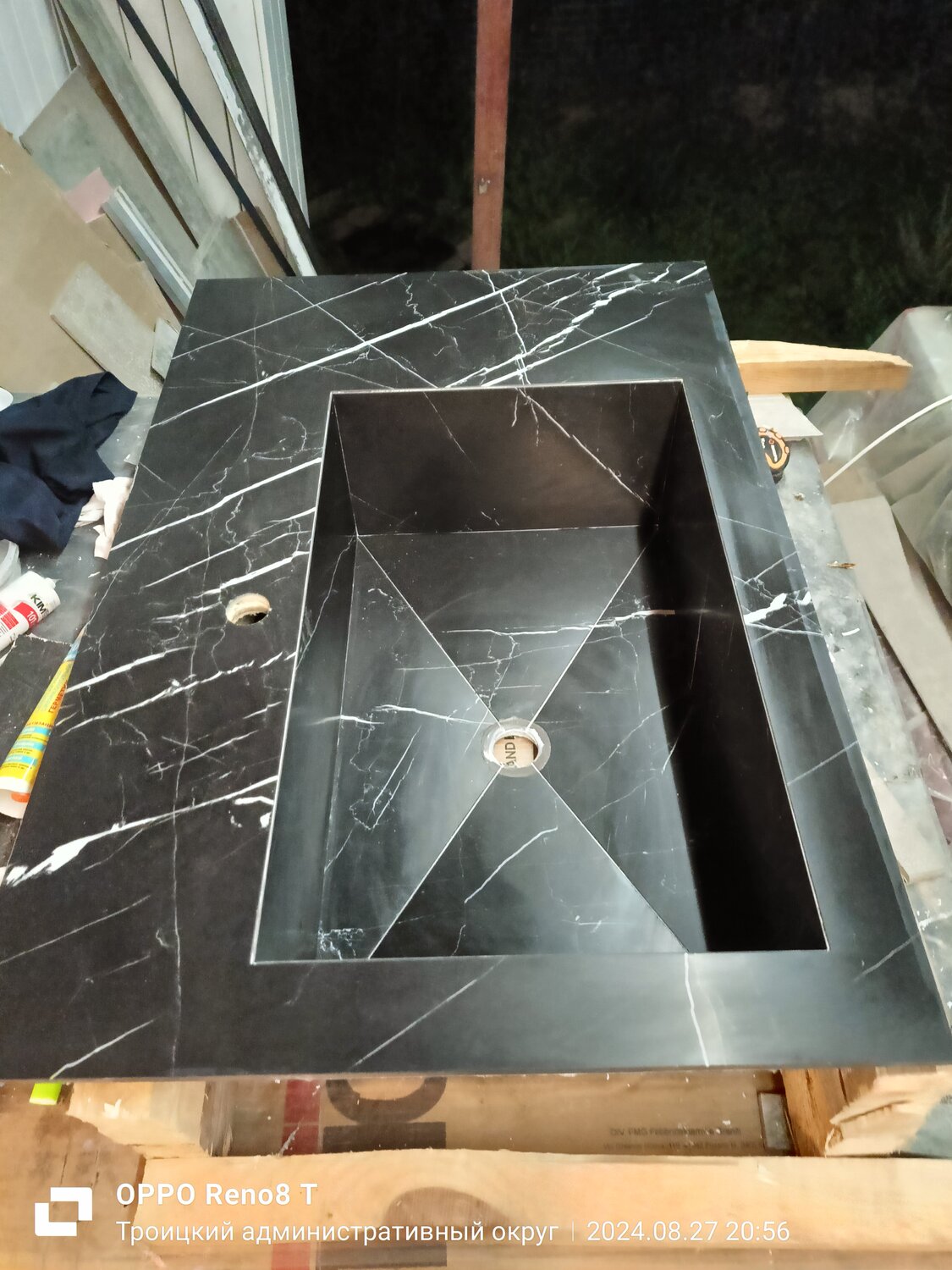 мраморная раковина marquina, мрамор черный, раковина из бетона, столешница раковина, раковина из керамогранита