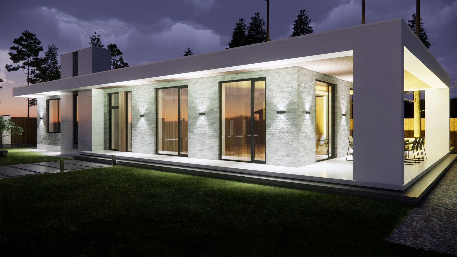 одноэтажный дом z 500 с плоской крышей, одноэтажный дом в стиле хай тек с плоской крышей, одноэтажный дом в стиле хайтек, одноэтажный дом z500 с плоской крышей, одноэтажные дома с плоской крышей